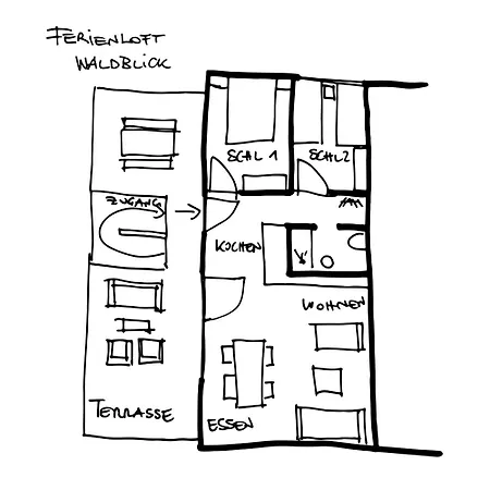 Ferienloft Waldblick Lägenhet Schwarzenberg im Bregenzerwald